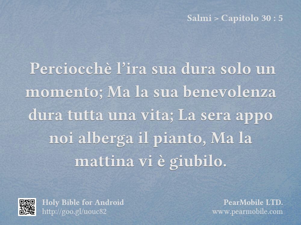 Salmi, Capitolo 30:5